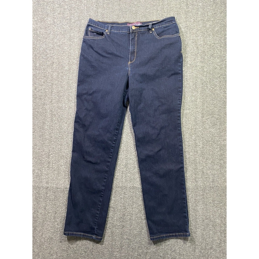 Gloria Vanderbilt Women's Dark Wash Denim Bootcut Jeans Size 14 M